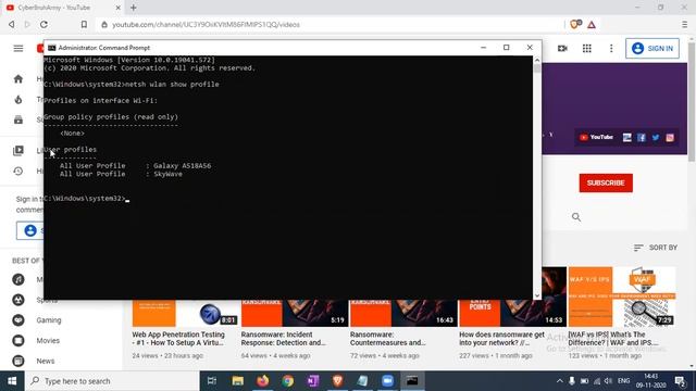 CMD: Show Wi-Fi Password // Windows 10/8/7/XP | Find the WiFi Password in Windows Using CMD смотреть онлайн