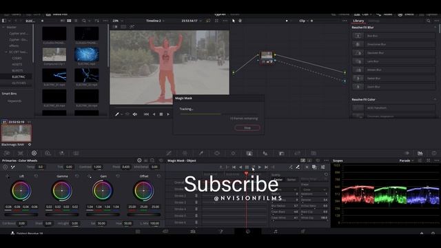 RENDER WITH ALPHA FOR QUICK MASK IN DAVINCI RESOLVE смотреть онлайн