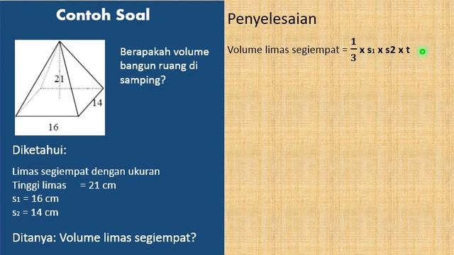 VOLUME LIMAS DAN KERUCUT смотреть онлайн