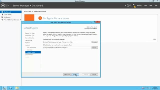 4.2 Adding the Hyper-V Role to Windows Server 2012 смотреть онлайн