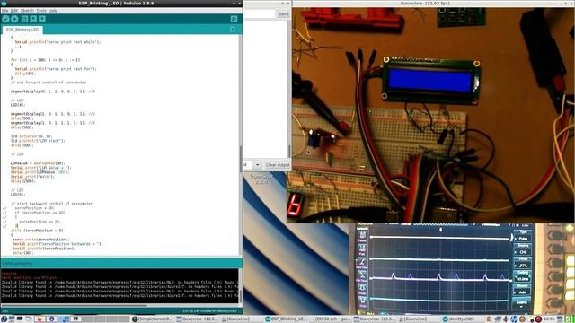 ESP32 #62 : Intro, ArduinoIDE, C, algorithm, motors, fischertechnik, motors, oscilloscope, mic, LED смотреть онлайн