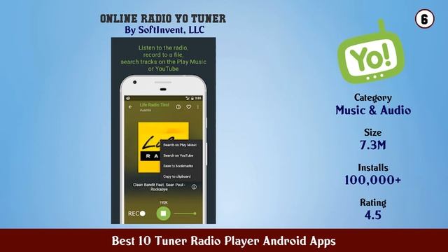 Best 10 Tuner Radio Player Android Apps смотреть онлайн
