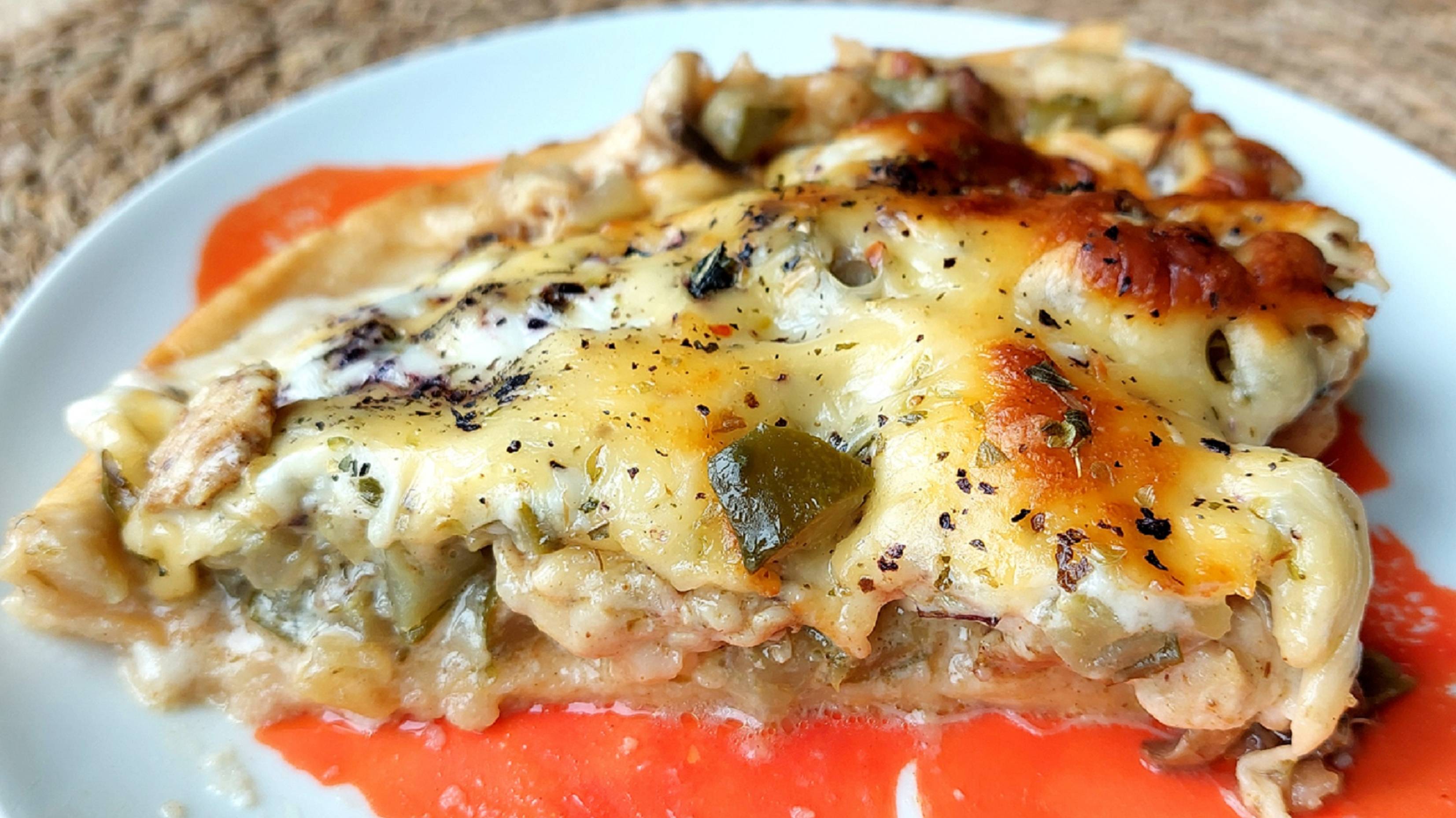 Открытый пирог с курицей. Вкусная выпечка на раз – два. смотреть онлайн