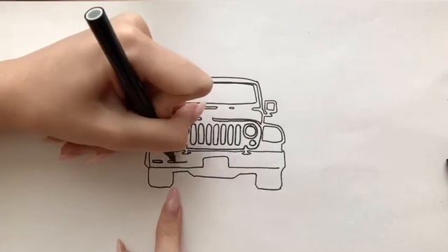 Как нарисовать машину Джип смотреть онлайн