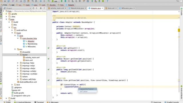 Android - ¿Cómo crear un ListView con Adapter personalizado en Android Studio? смотреть онлайн