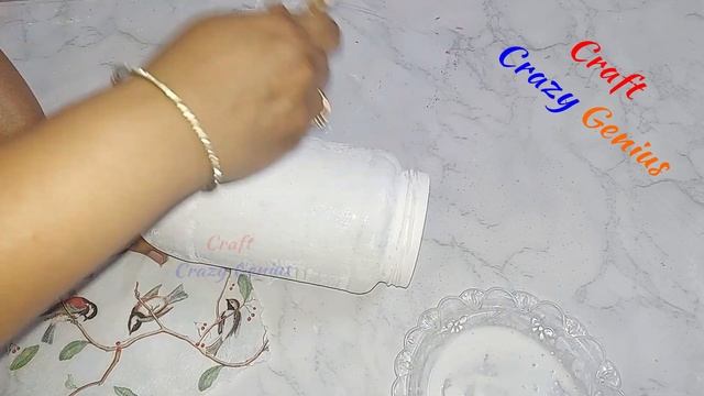 DIY Reverse Decoupage Bottle with a window/jar Decoration idea in low budget | DIY Home decor idea смотреть онлайн