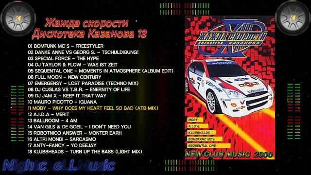 Музыка жажда скорости, дискотека Казанова 13 , 90s