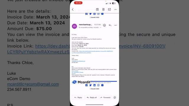 How To Pay an Mcardit Invoice on iPhone IOS смотреть онлайн