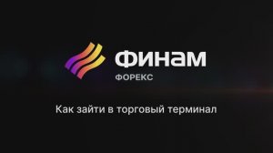 Как зайти в торговый терминал?