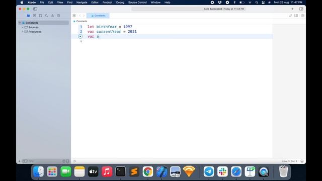 Swift 5 for Absolute Beginners - Part 12 | Constants in Swift (2021, iOS 15, Xcode 13) смотреть онлайн