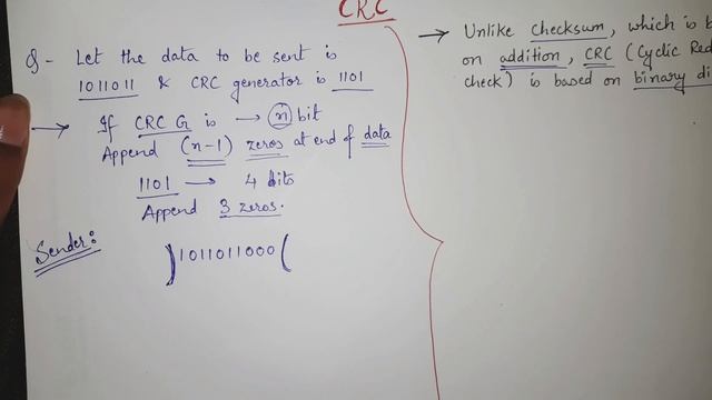 CRC Error Detection in Computer Networks Full Example in Hindi | Cyclic Redundancy Check Numerical смотреть онлайн