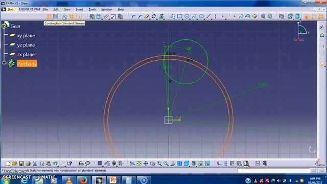 How to make model of spur gear in Catia смотреть онлайн