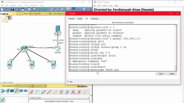 Standard Access List (Blocking Telnet) #Lab 38 смотреть онлайн