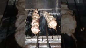 Как пожарить шашлык без углей...
