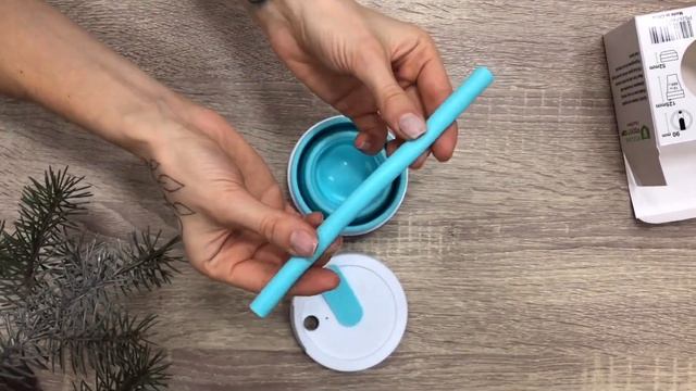 Складная кружка "Caffeine" голубая смотреть онлайн