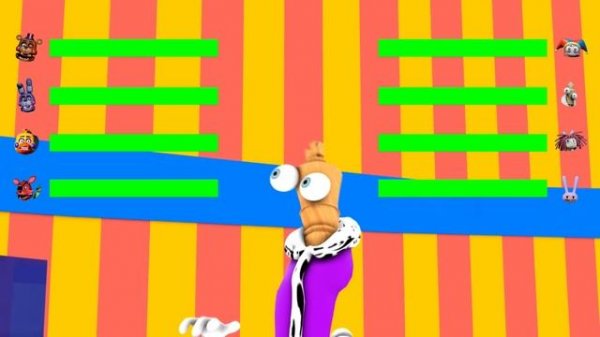 FNAF CIRCUS WITHERED MELODIES vs The Amazing Digital Circus animation with HEALTHBARS