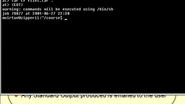 VTC Player Unix Shell Fundamentals, Scheduling Commands смотреть онлайн