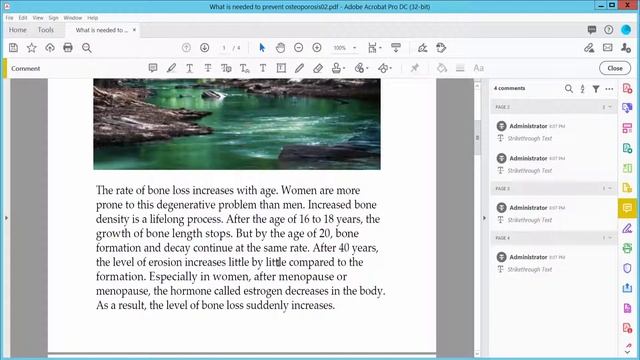 How to remove red strikethrough in pdf using Adobe Acrobat Pro DC смотреть онлайн