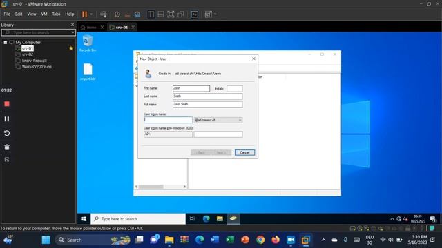 Create User and Group on Windows Server смотреть онлайн
