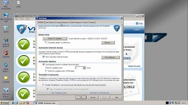 Vipre Internet Security 2012 - Duplo Teste (Double Test, CC) смотреть онлайн