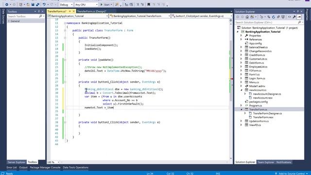 Banking Project in windows form c# part-10/15 смотреть онлайн