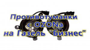 Противотуманки с ОЗОНа на Газель "Бизнес"