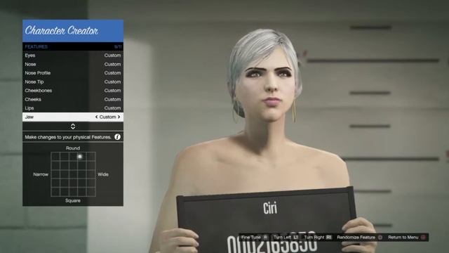 GTA ONLINE Ciri Character Creation