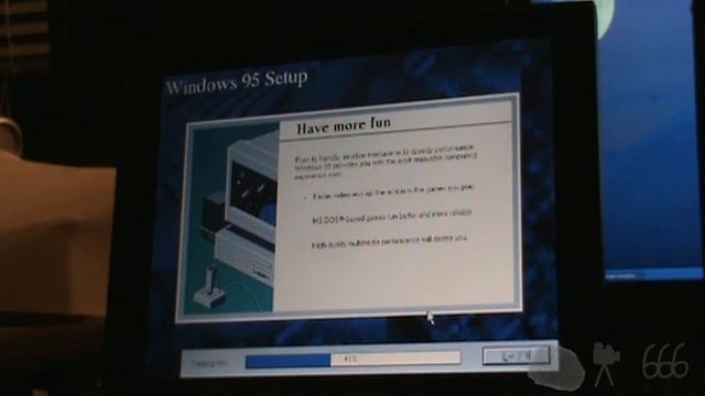 Installing Windows 95 From FLOPPY DISKETTE, Part 1 смотреть онлайн