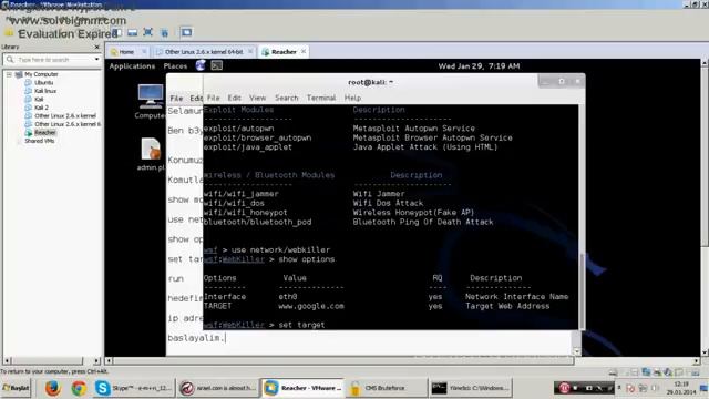 Kali Linux Websploit üzerinden Webkiller Kullanımı смотреть онлайн