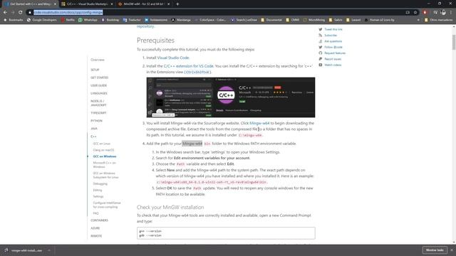 Configuración. VSC y Mingw Primer Paso. смотреть онлайн