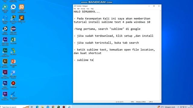 Cara Install dan Konfigrasi Sublime Text 4 di windows 10 смотреть онлайн