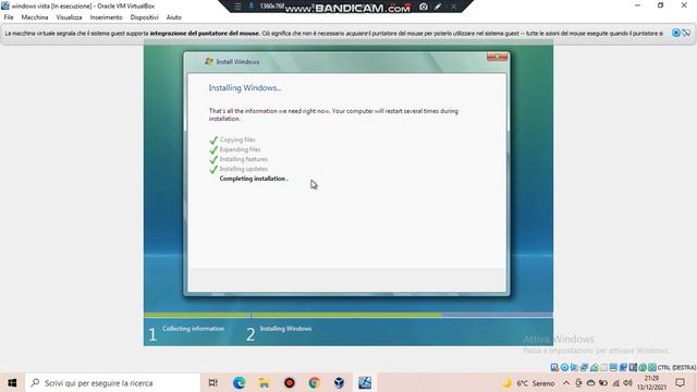 come instalare windows vista su virtual box смотреть онлайн
