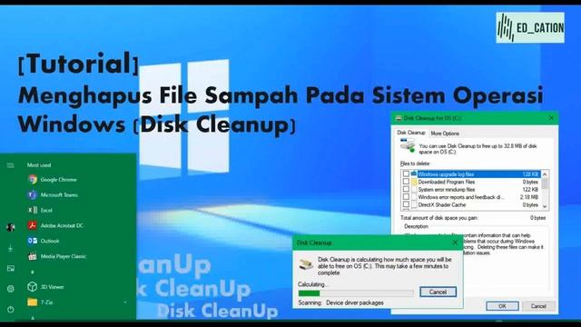 Menghapus File Sampah Menggunakan Fitur Disk Cleanup Pada Sistem Operasi Windows смотреть онлайн