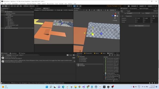 Unity Nav Mesh Agent - Dynamic Off Mesh Link for Nav Mesh Surface - 2 смотреть онлайн