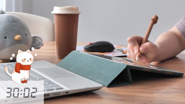 1-HOUR STUDY WITH ME | Relaxing Piano Music For Study | No Break