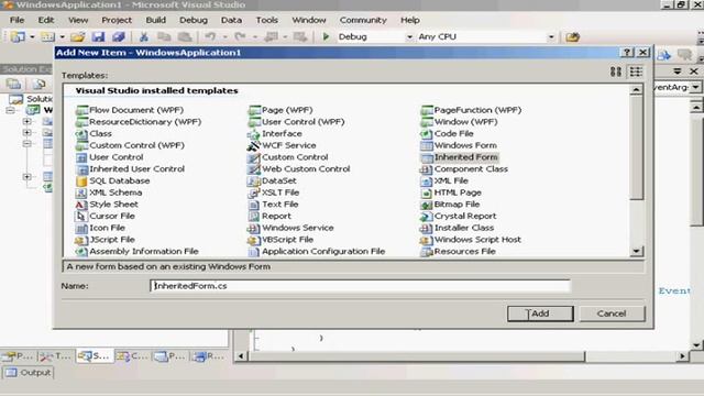 Inheriting from Forms in Visual Studio using C# смотреть онлайн