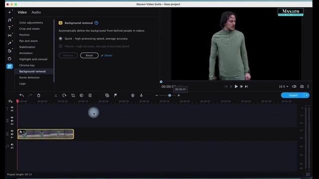 बिना Green Screen के किसी भी Video का Background कैसे हटाएं using Movavi AI feature - Mssaro смотреть онлайн
