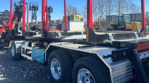 Shacman 6x6 сортиментовоз с прицепом