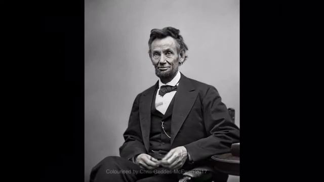 Colourised photo of Abraham Lincoln from 1865 смотреть онлайн