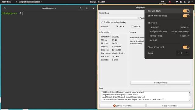 how to enable window tiling in popos смотреть онлайн