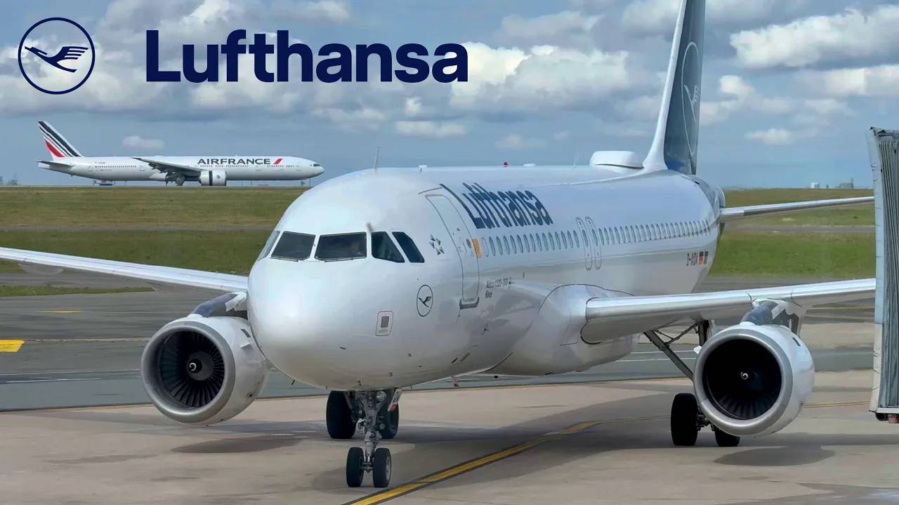 Paris CDG - Frankfurt FRA  Lufthansa Airbus A320  [FULL FLIGHT REPORT] Economy Class