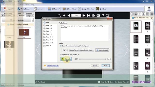 Flipbook Tutorial: How to show an Assistant in a flip book-FlipBuilder смотреть онлайн
