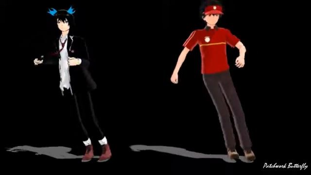 BAD APPLE- Rin Okumura and Sadao Maou смотреть онлайн