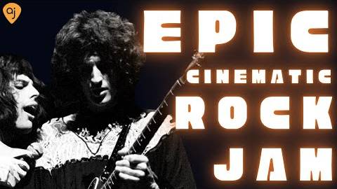 🎸 EPIC CINEMATIC ROCK JAM TRACK ｜ Guitar Backing Track (B MINOR)