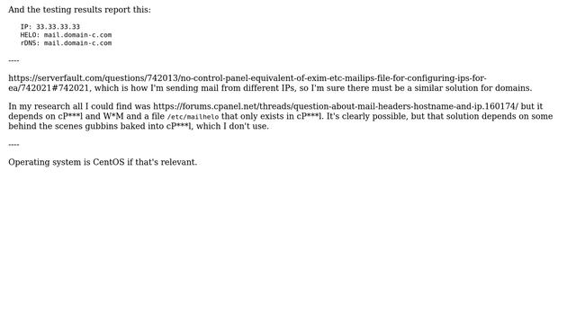 How to have exim on server with multiple domains send each mail from its own domain, not the... смотреть онлайн