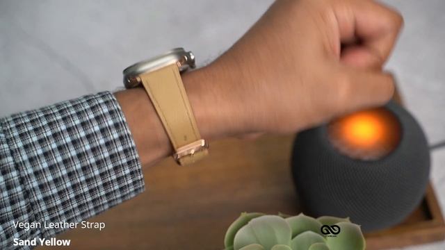 Sand Yellow Vegan Leather Strap For Apple Watch 49mm Series Ultra смотреть онлайн