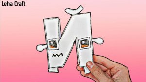 Оригами Русский Алфавит Лор буква Й / Паперкрафт буквы Й из бумаги / Поделки из бумаги 3Д