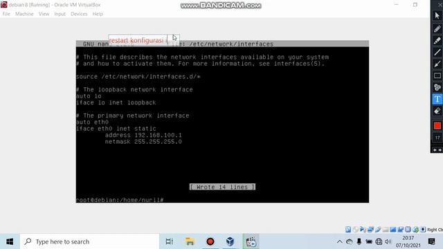 konfigurasi ip address debian 8 смотреть онлайн