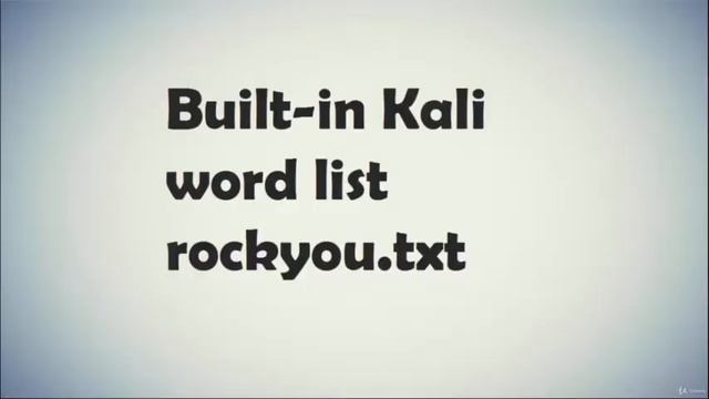 #14 Built-in kali word list rockyou.txt смотреть онлайн