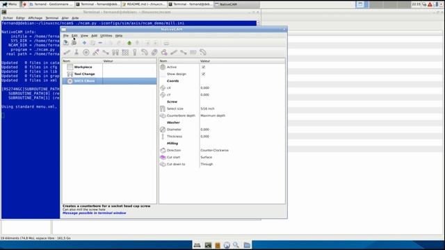 NativeCAM for LinuxCNC Overview смотреть онлайн
